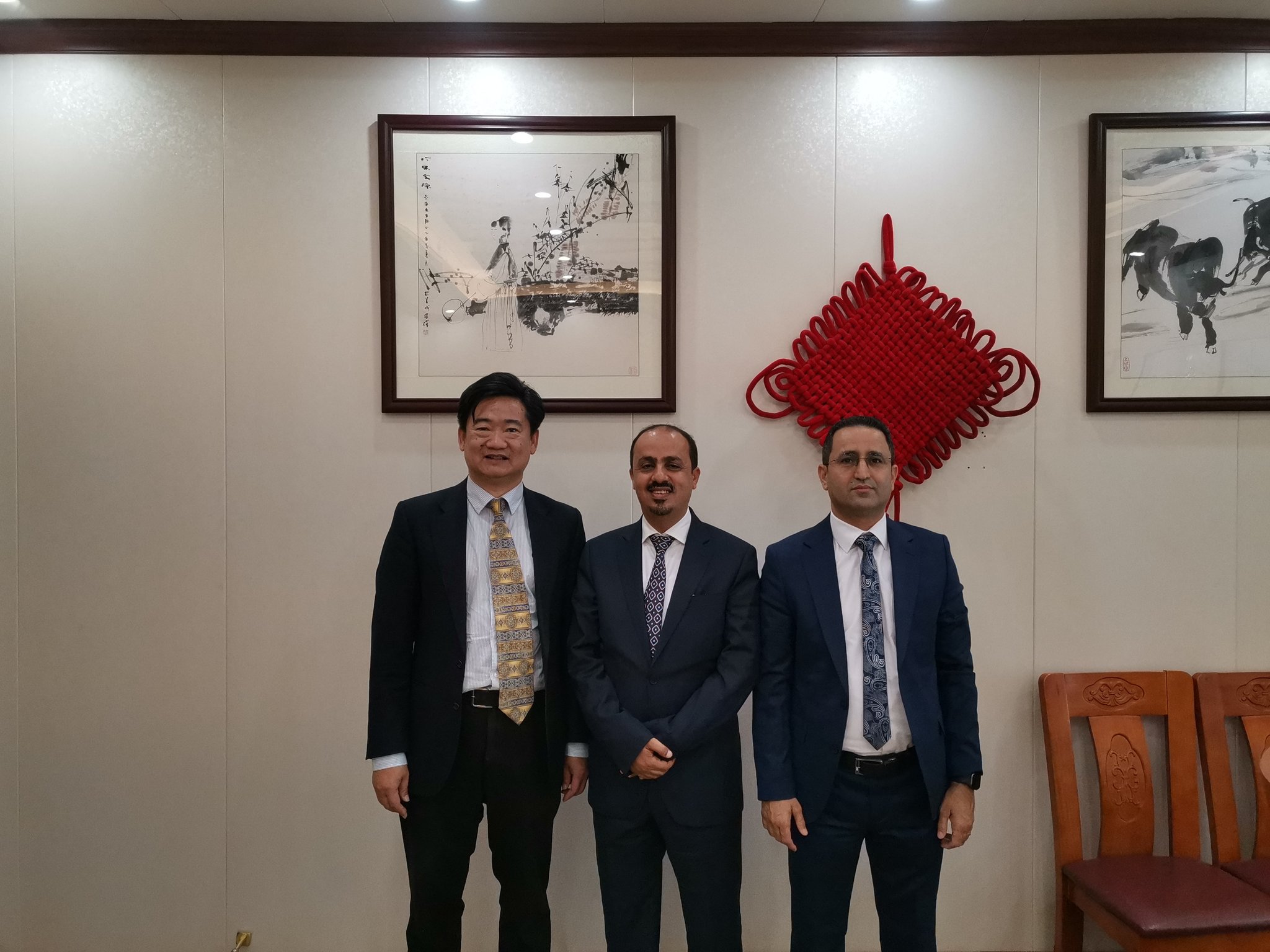 الوزير الإرياني يلتقي سعادة القائم بأعمال السفارة الصينية لدى اليمن لهذا السبب