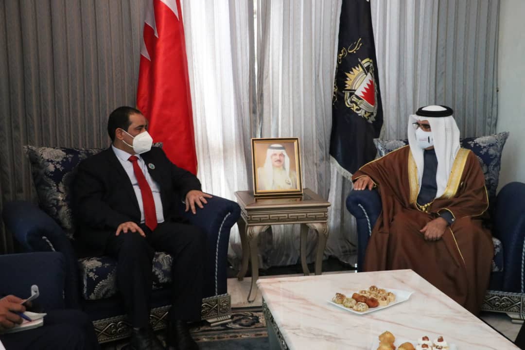 حيدان يبحث مع نظيره البحريني تعزيز التعاون في المجال الامني