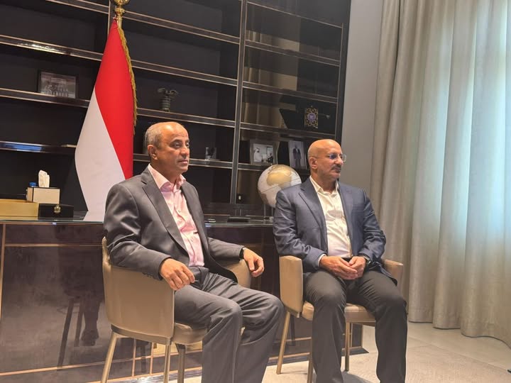 رئيس الوزراء اليمني يظهر مع طارق صالح في المخا ويطلعان على الترتيبات لتشغيل المطار 