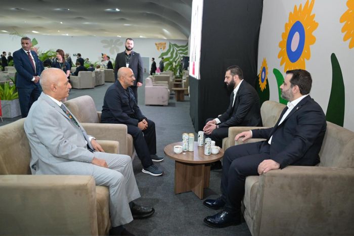 طارق صالح يلتقي الرئيس الشرع على هامش قمة المناخ