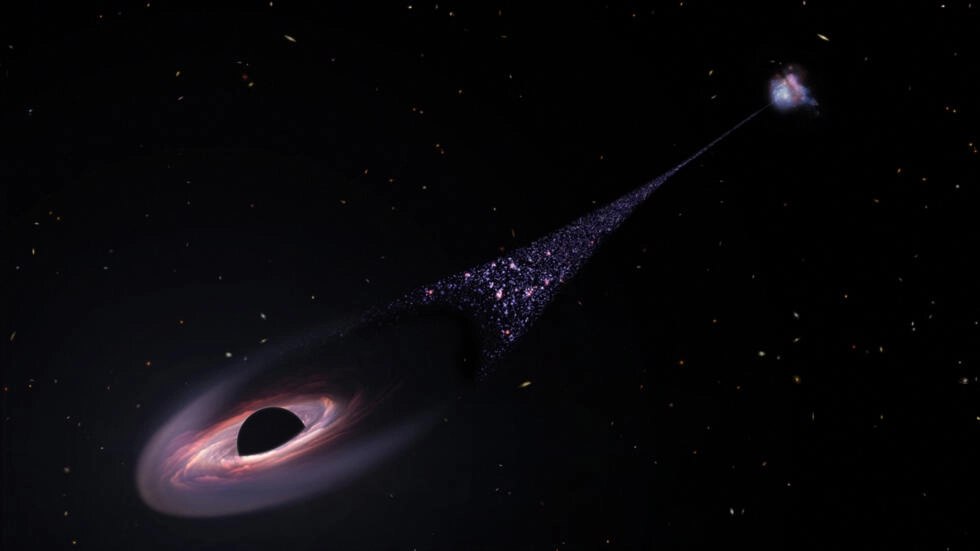 مفاجأة غير مسبوقة .. فريق من علماء ناسا يكتشفون ثقبا أسود ضخما يتجول بسرعة هائلة في الكون