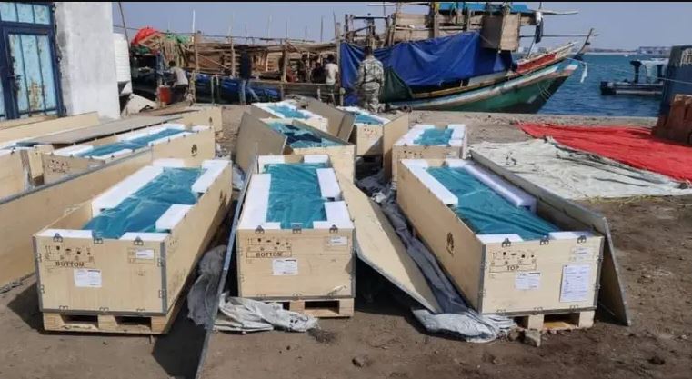 خفر السواحل اليمنية تضبط سفينتين قادمتين من جيبوتي وبداخلها معدات اتصالات مخفية