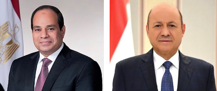 السيسي يؤكد دعم بلاده الكامل لليمن لاستكمال آليات إدارة الدولة