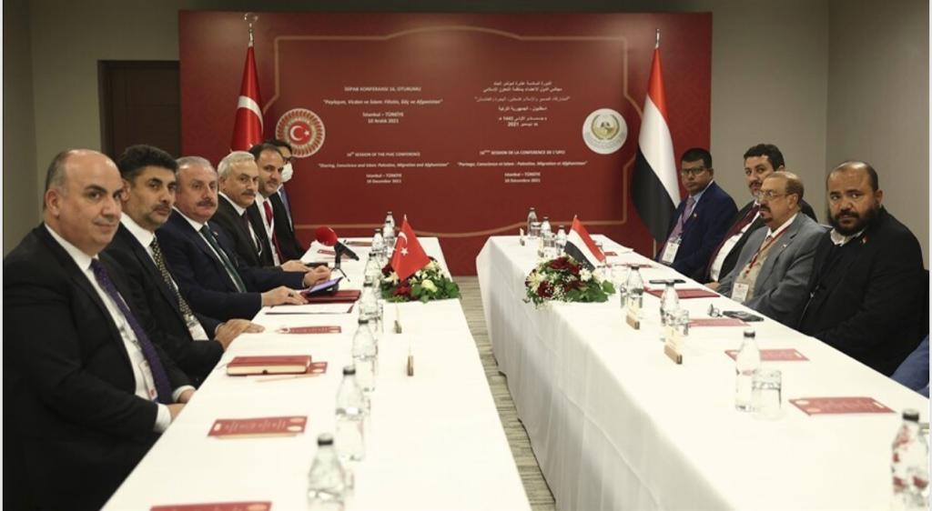 رئيس مجلس النواب يلتقي نظيره التركي وأمين عام إتحاد مجالس الدول بمنظمة التعاون الإسلامي