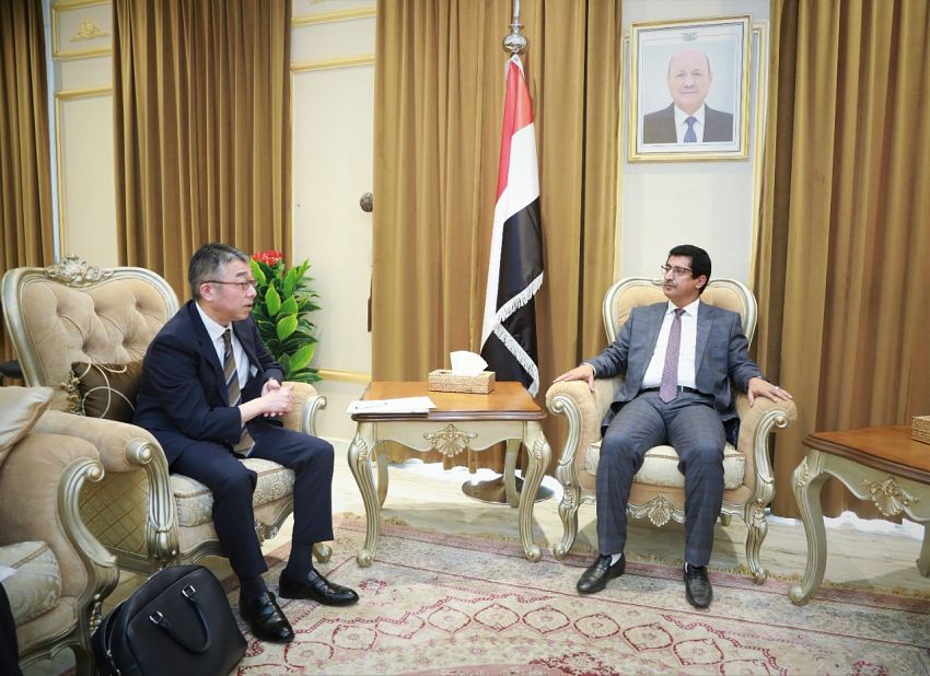 بجاش يبحث مع مساعد وزير الخارجية الياباني تعزيز العلاقات الثنائية