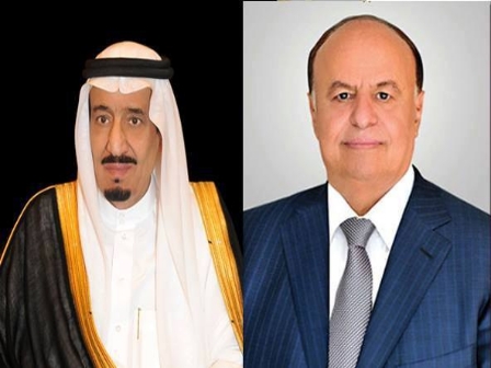 فخامة الرئيس هادي يبعث برقية تهنئة للملك سلمان