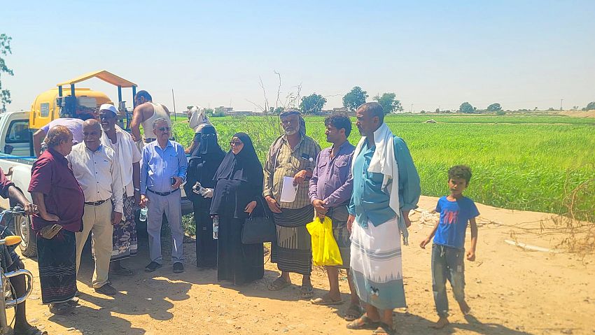 تنفيذ حملة لمكافحة دودة الجيش الإفريقية "الجُدَمِي" في لحج