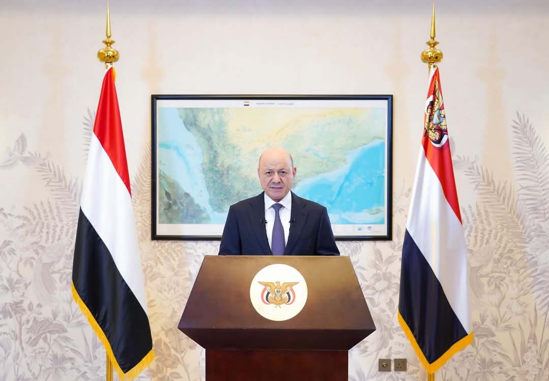 كل ما ورد في خطاب رئيس مجلس القيادة الرئاسي بمناسبة العيد الوطني الـ35 للجمهورية اليمنية 22 مايو