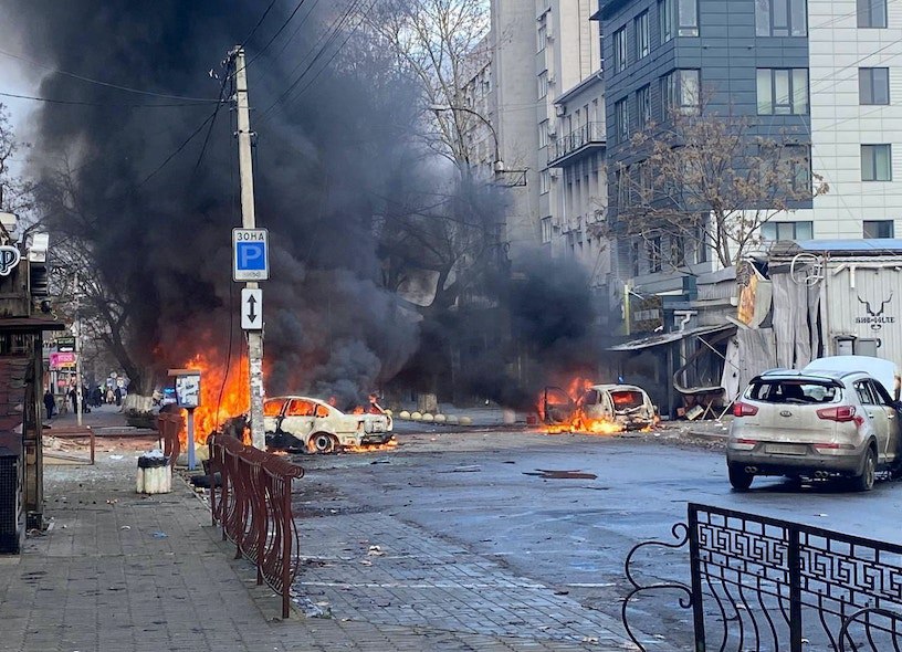 بعد قصف روسي عنيف على خيرسون .  حالة تأهب في جميع أنحاء أوكرانيا 
