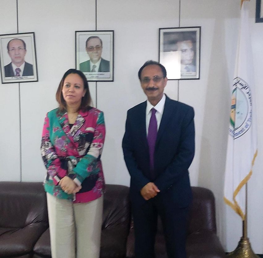 السفير الاصبحي يلتقي المديرة العامة للمركز الإسلامي لتنمية التجارة التابع لمنظمة التعاون الاسلامي