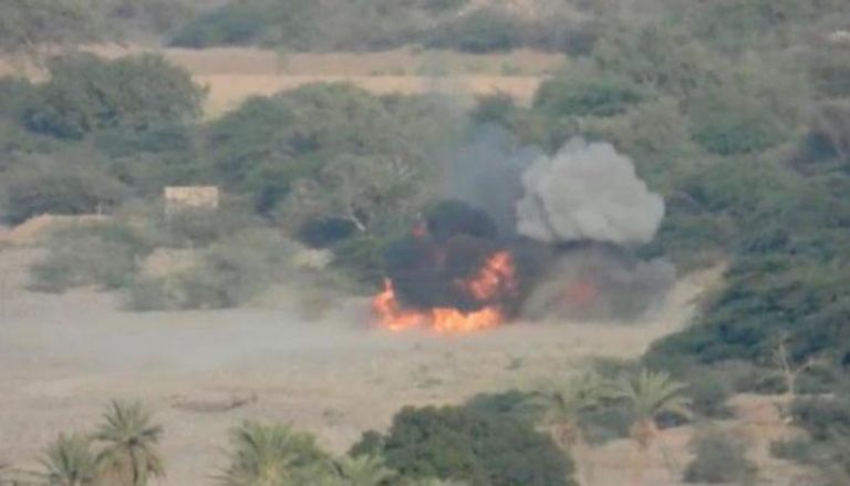 اسقاط طائرة انتحارية في الجبهة الشمالية بمحافظة مأرب