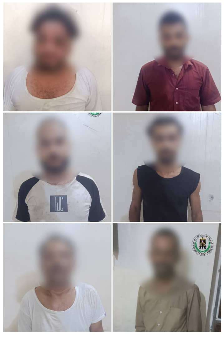 القوات الأمنية في عدن تنفذ سلسلة من العمليات النوعية استهدفت شبكات ترويج وتعاطي المخدرات