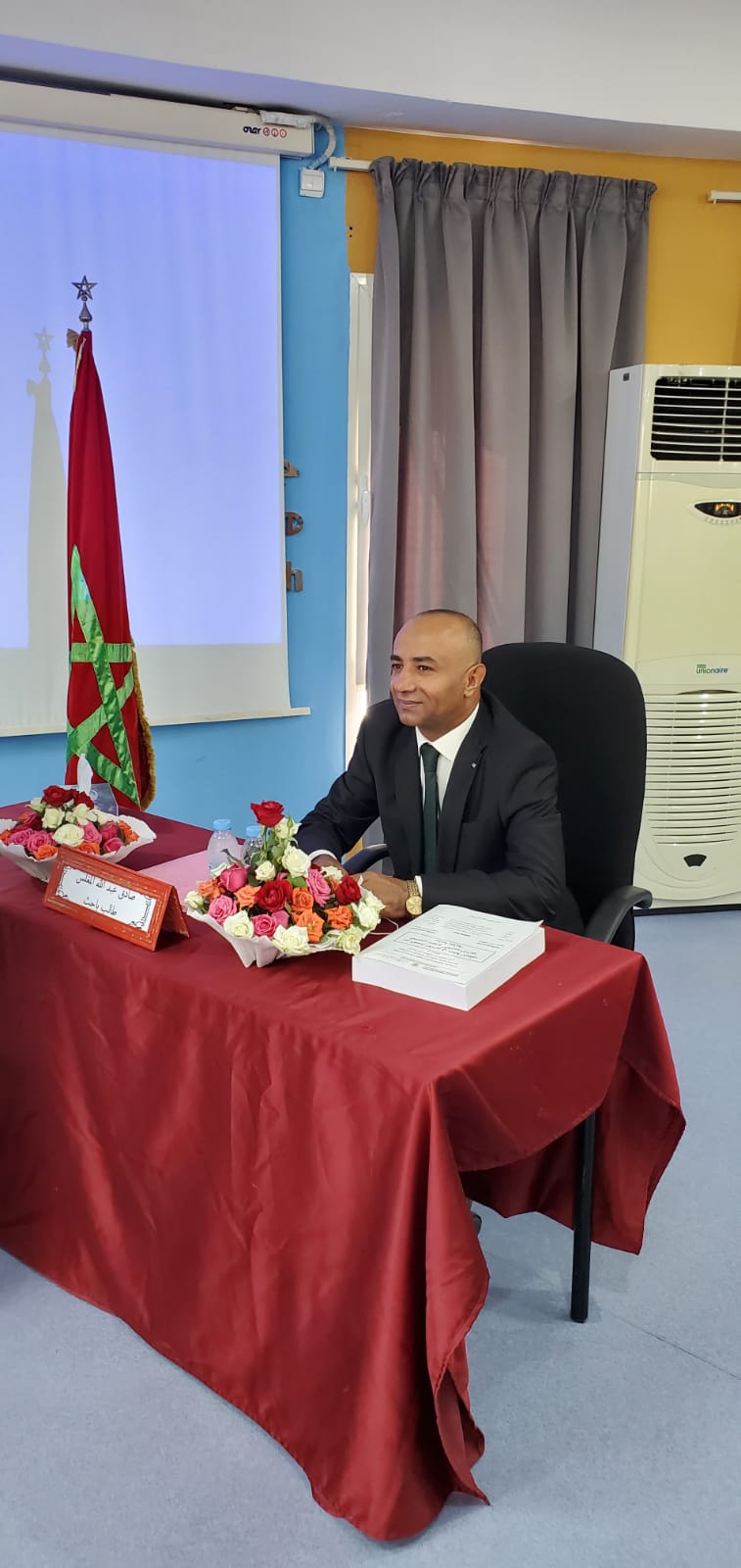 الباحث المغلس يحصل على درجة الدكتوراه بامتياز في القضاء الاداري من المغرب 