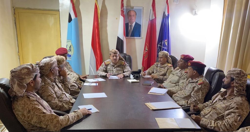 إنعقاد اجتماعا في مأرب لقيادة وزارة الدفاع للوقوف على المستجدات الميدانية وسير العمليات القتالية ضد مليشيا الحوثي