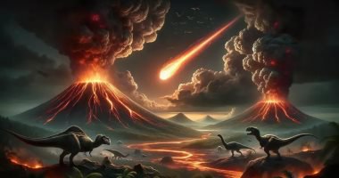 بركان أم كويكب.. الذكاء الاصطناعي ينهى الجدل حول سبب انقراض الديناصورات