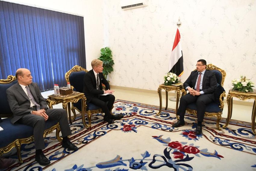 بن مبارك يستقبل المبعوث الدولي الى اليمن